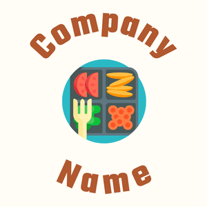 Lunch box logo on a Floral White background - Nourriture & Boisson