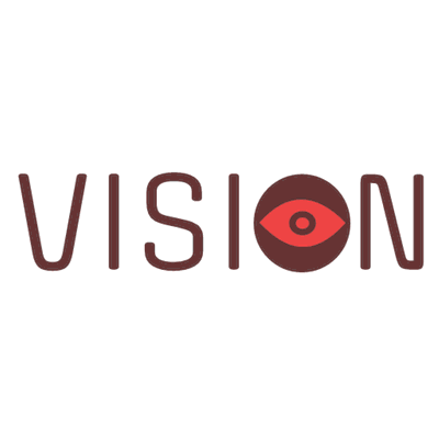 Photography logo with a red eye - Industrial