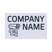 Logo de cámara de vigilancia - Seguridad Logotipo