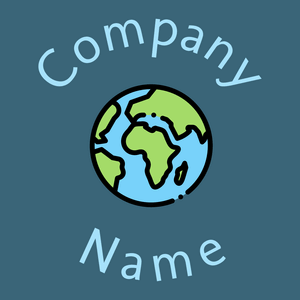 Planet earth logo on a Matisse background - Medio ambiente & Ecología