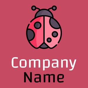 Ladybug logo on a Mandy background - Animais e Pets