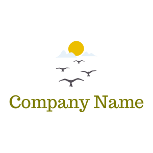 Golden Poppy Birds on a White background - Animali & Cuccioli