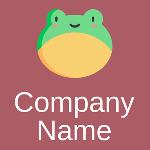 Frog logo on a Coral Tree background - Animali & Cuccioli