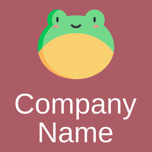 Frog logo on a Coral Tree background - Dieren/huisdieren