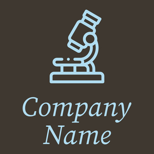 Microscope logo on a Taupe background - Industrie