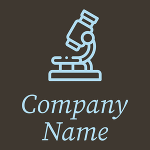 Microscope logo on a Taupe background - Indústrias