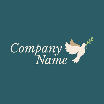 Dove holding branch logo - Religión