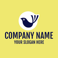 Logotipo de pájaro en círculo - Animales & Animales de compañía Logotipo
