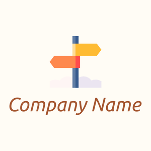 Signboard on a Floral White background - Architektur