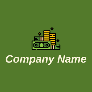 Pile of Money logo on a Green Leaf background - Entreprise & Consultant
