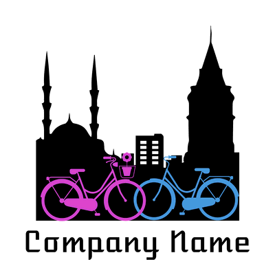Logotipo ciudad y motos - Citas Logotipo