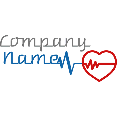 Logo pulso cardíaco - Medical & Farmacia Logotipo