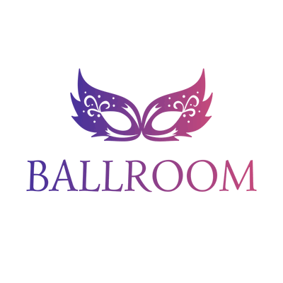 Logotipo de máscara de salón - Servicio de bodas Logotipo