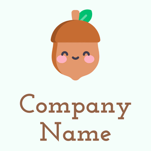Hazelnut logo on a Mint Cream background - Comida & Bebida