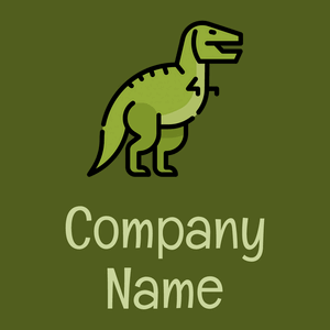 Tyrannosaurus logo on a Verdun Green background - Animales & Animales de compañía