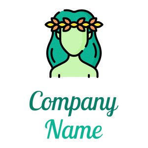 Green Nymph logo on a White background - Abstrato