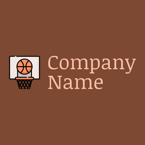 Hint Of Red Basketball on a Cumin background - Sport