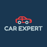 Rotes Auto, Garage, Reparatur-Logo - Bau & Werkzeuge Logo