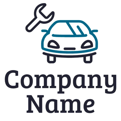 Blaue Garage Autoreparatur-Logo - Autos & Fahrzeuge Logo