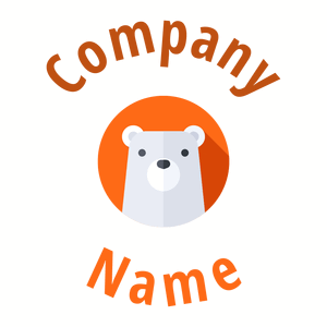 Pumpkin Polar bear on a White background - Tiere & Haustiere