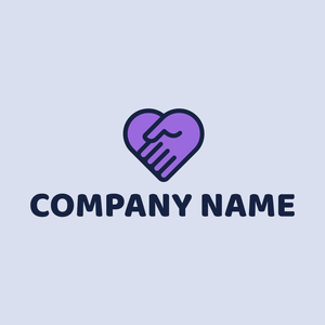 Purple Heart-Shaped Hand Tightening Logo - Appuntamenti