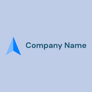 Arrow logo on a Periwinkle background - Computer