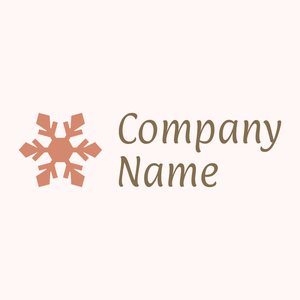 Snowflake logo on a Snow background - Abstrait