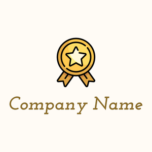 Medal on a Floral White background - Abstracto