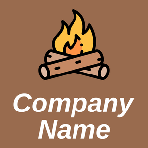 Bonfire logo on a Dark Tan background - Spiele & Freizeit