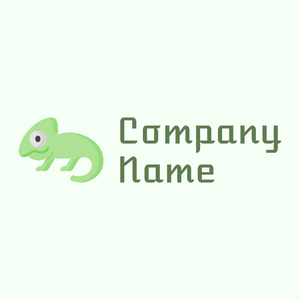 Granny Smith Apple Chameleon on a Honeydew background - Animais e Pets