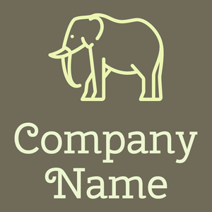 Elephant on a Flint background - Animales & Animales de compañía