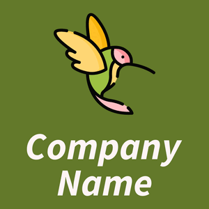 Green Hummingbird on a Rain Forest background - Animali & Cuccioli