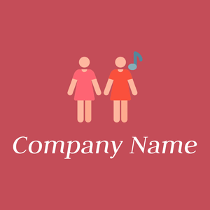 Duet logo on a red Brown background - Unterhaltung & Kunst