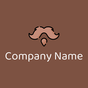 Moustache logo on a Old Copper background - Mode & Schönheit