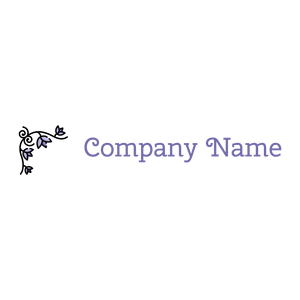Purple Floral design logo on a White background - Fiori