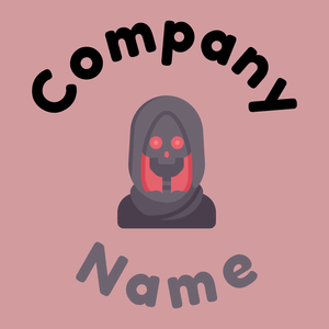 Grim reaper logo on a Eunry background - Abstracto