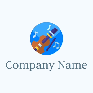 Music logo on a Alice Blue background - Arte & Entretenimiento