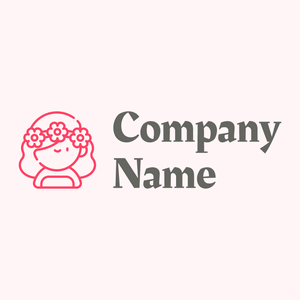 Nymph logo on a Lavender Blush background - Abstrakt