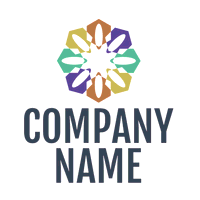 Logo en forma de flor - Comunidad & Sin fines de lucro Logotipo