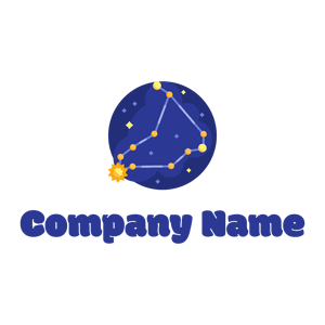 Stars Capricorn logo on a White background - Abstrato