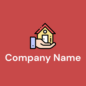 Real estate logo on a Sunset background - Empresa & Consultantes