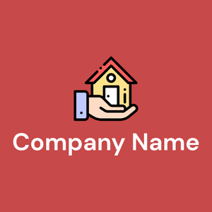 Real estate logo on a Sunset background - Zakelijk & Consulting