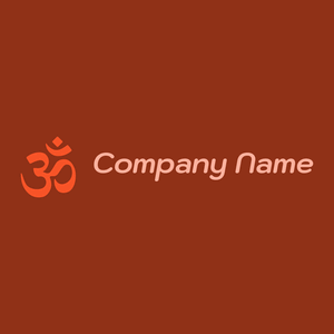 Om logo on a Saddle Brown background - Religiosidade