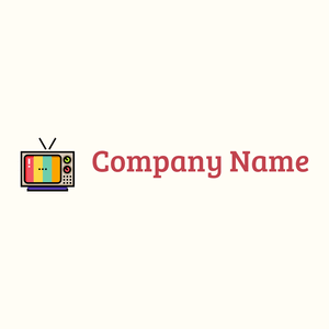 Television logo on a Floral White background - Abstrakt