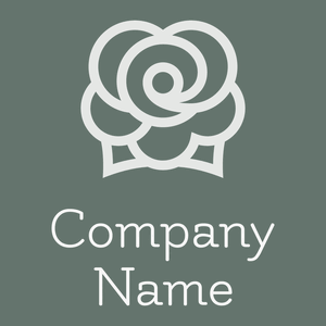 Rose logo on a Sirocco background - Citas