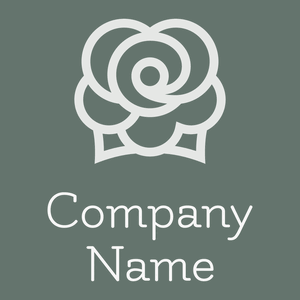 Rose logo on a Sirocco background - Computer