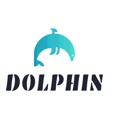 Minimalist blue dolphin logo - Animals & Pets