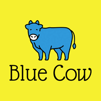Blue Cow Logo - Animals & Pets