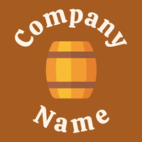 Barrel on a Rich Gold background - Comida & Bebida