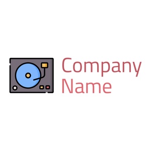 DJ Prom night logo on a White background - Abstrato